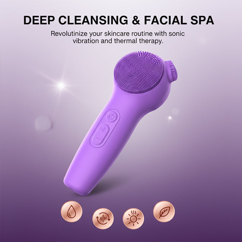Heated Silicone Facial Cleansing Device