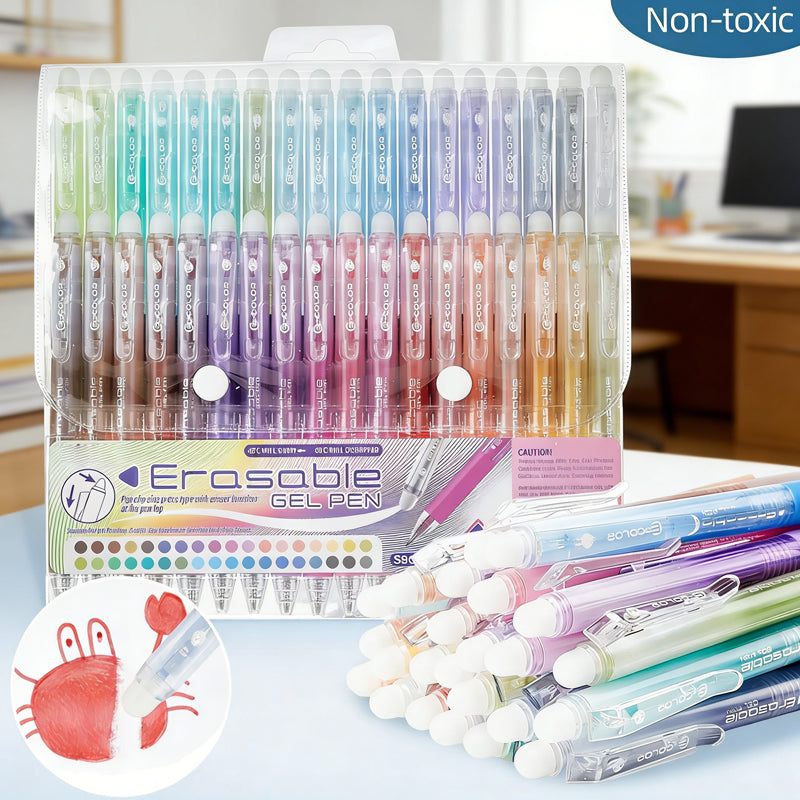 Retractable Erasable Gel Pen Set