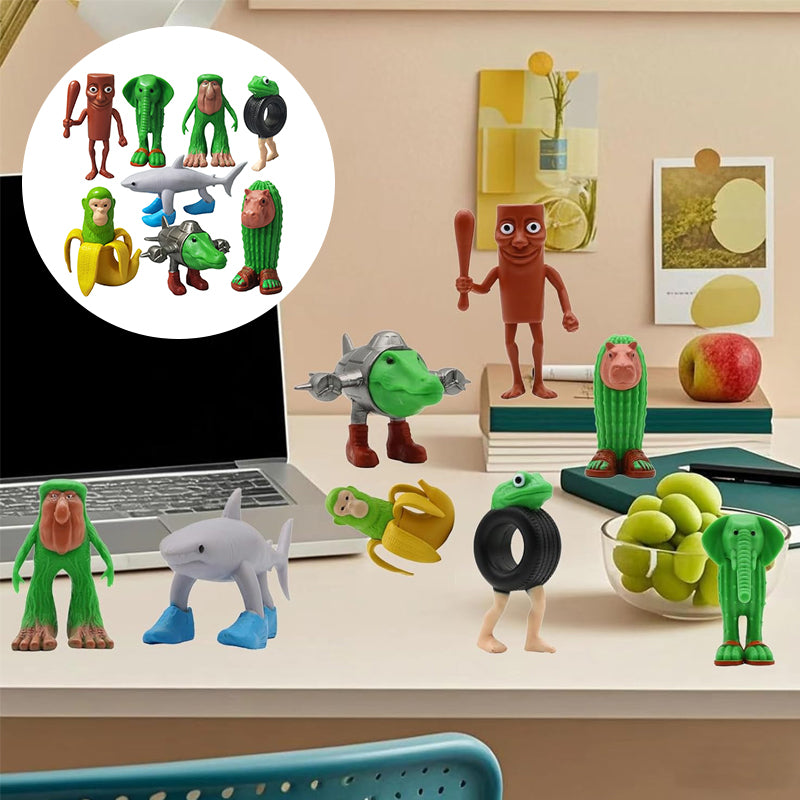 6/8 pcs 1 Set Plastic Toy Action Figure