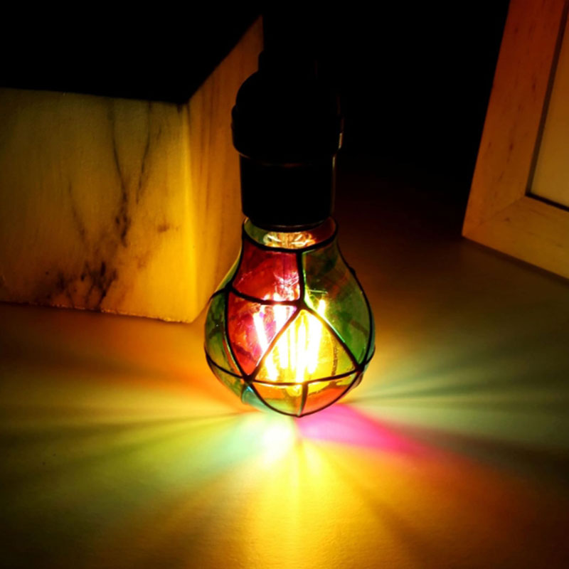Stained Glass LED Light Bulbs