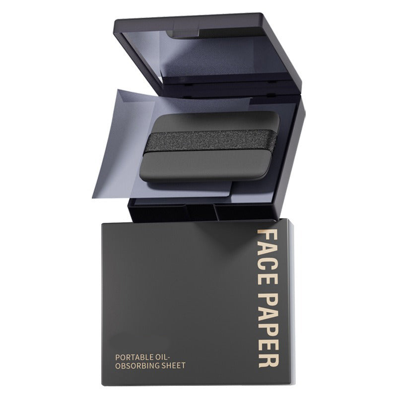 Oil Blotting Sheets for Face with Mirror & Puff