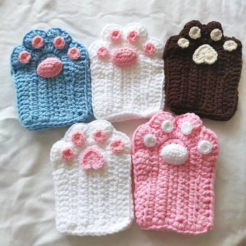 Half Finger Cat Paw Gloves