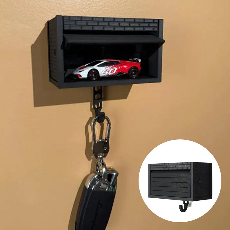 Interactive Car Garage Key Holder with Opening Door