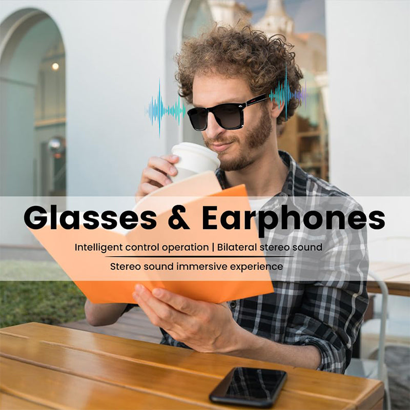 Wireless Headphone Smart Glasses for Music & Calling