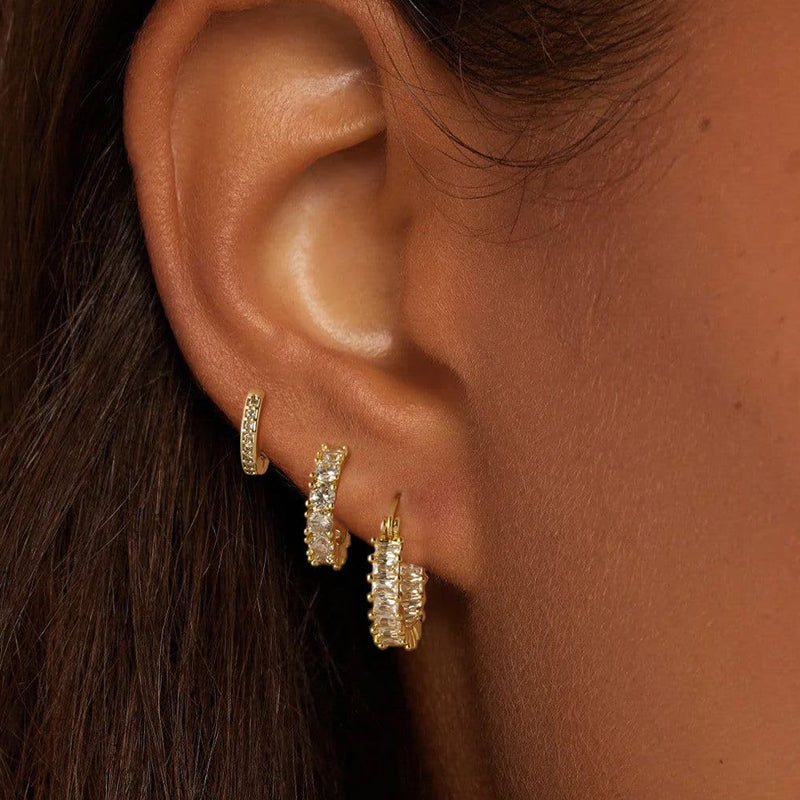14K Gold-Plated Hoop Earrings