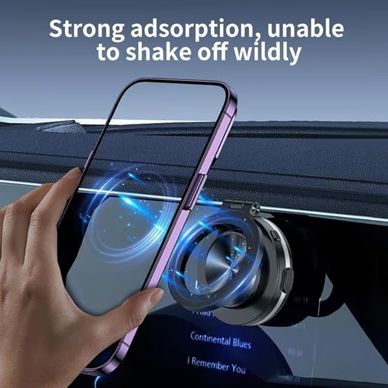 360° Rotating Electric Vacuum Magnetic Car Phone Mount