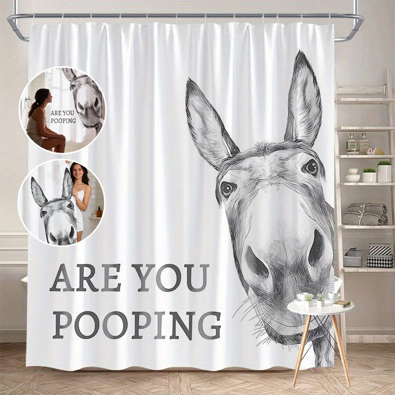 Funny Donkey Shower Curtain