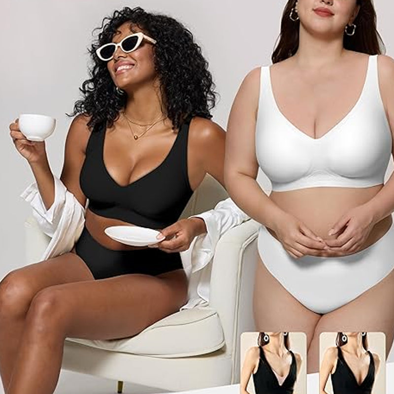 Seamless Wireless Full-Cup Bra