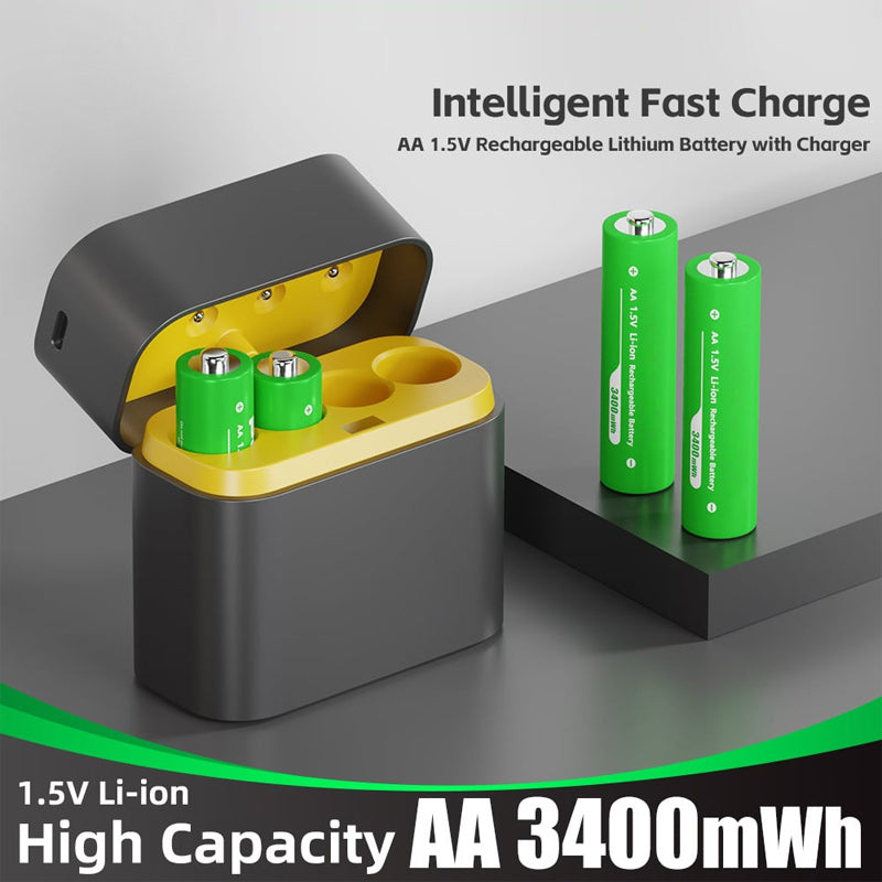 Lithium-ion Battery With Integrated Charging & Storage Box
