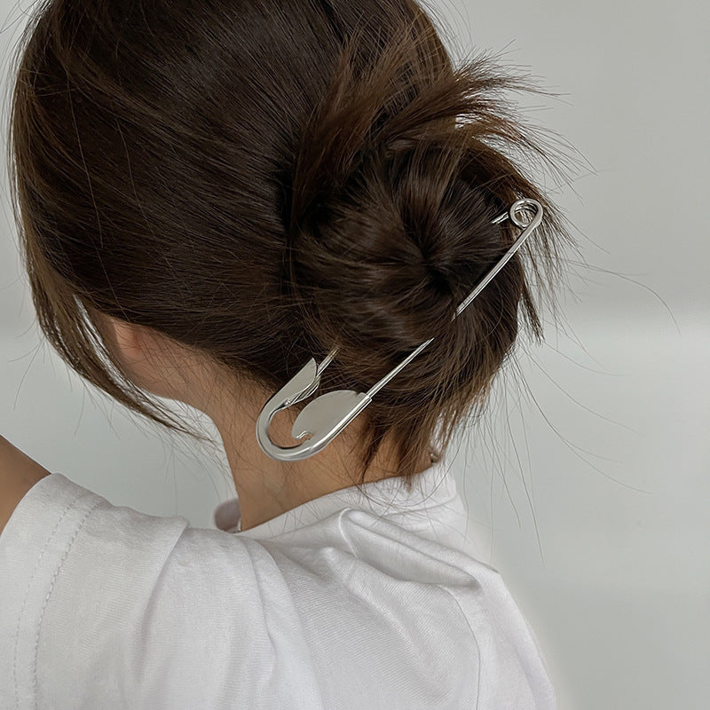 Oversized Vintage Safety Pin Hair Clips