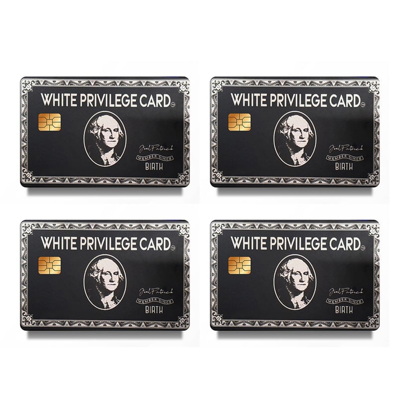 Set med 4 kreditkorthud vinylklistermärken