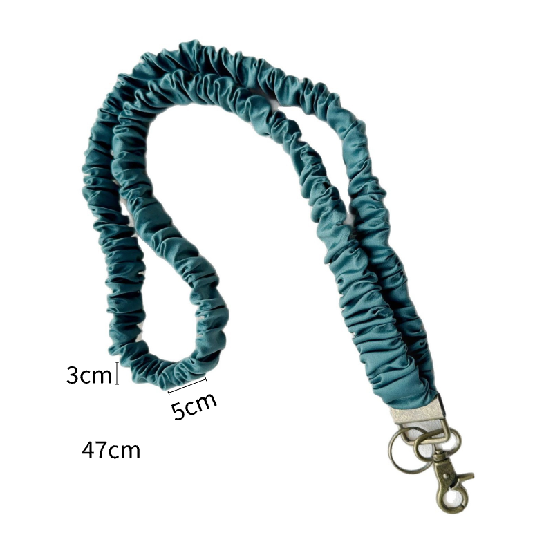 Adjustable Stretchy Scrunchie Lanyard for ID Badges & Keys