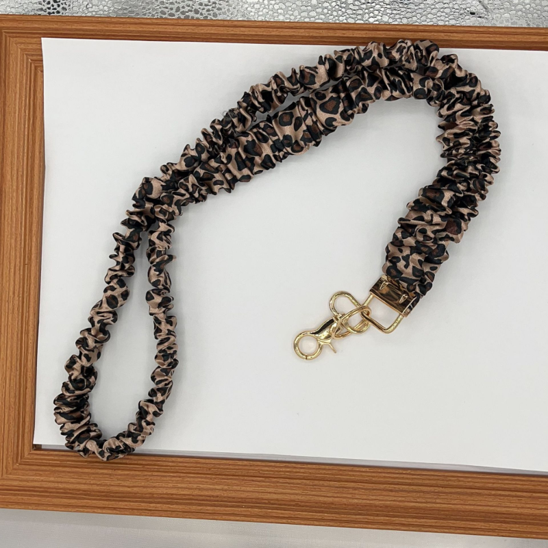Adjustable Stretchy Scrunchie Lanyard for ID Badges & Keys
