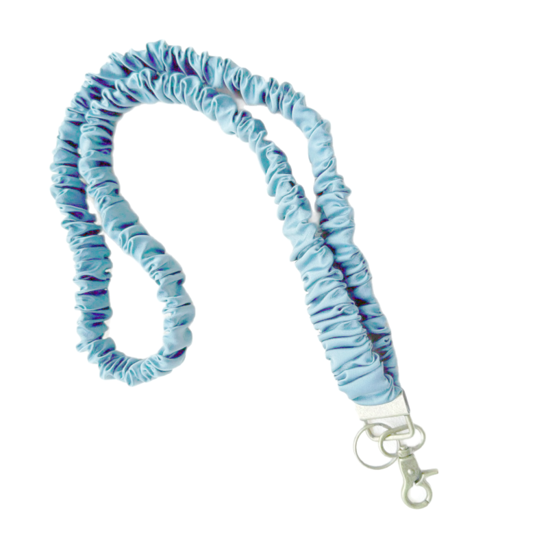 Adjustable Stretchy Scrunchie Lanyard for ID Badges & Keys