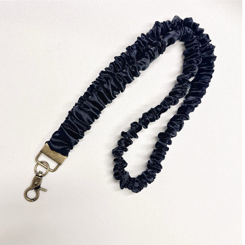 Adjustable Stretchy Scrunchie Lanyard for ID Badges & Keys