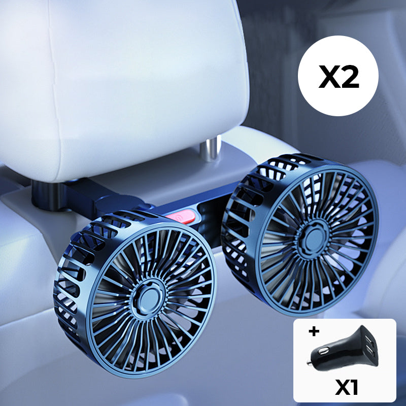 Upgraded Dual Head Mini Usb Car Fan