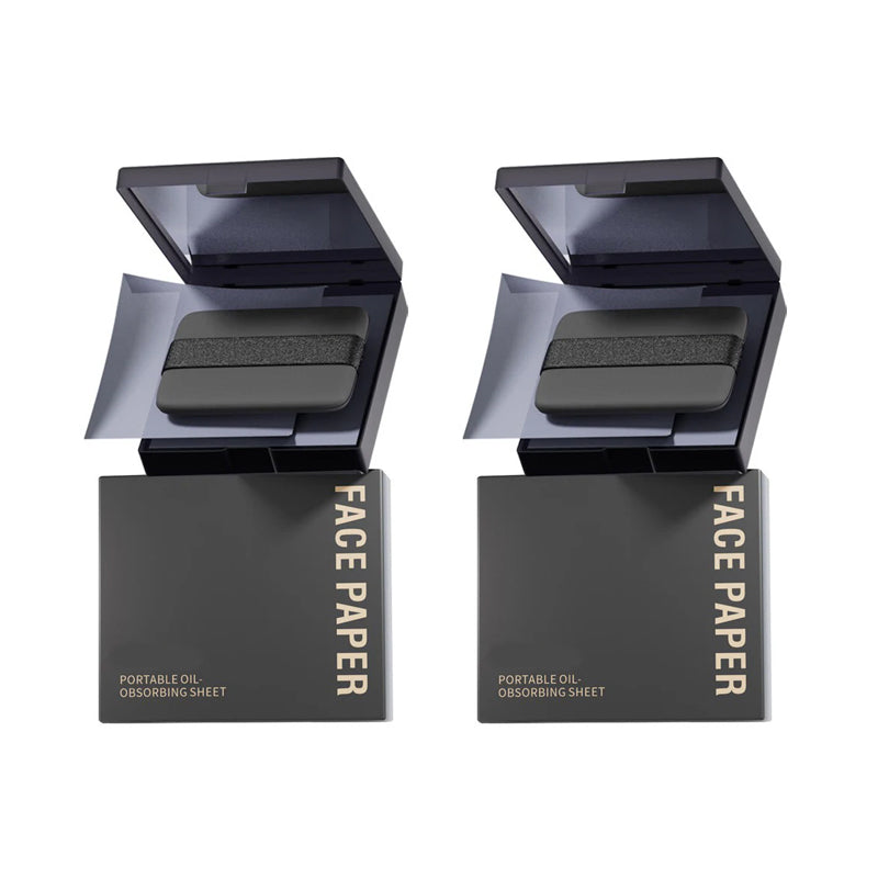 Oil Blotting Sheets for Face with Mirror & Puff