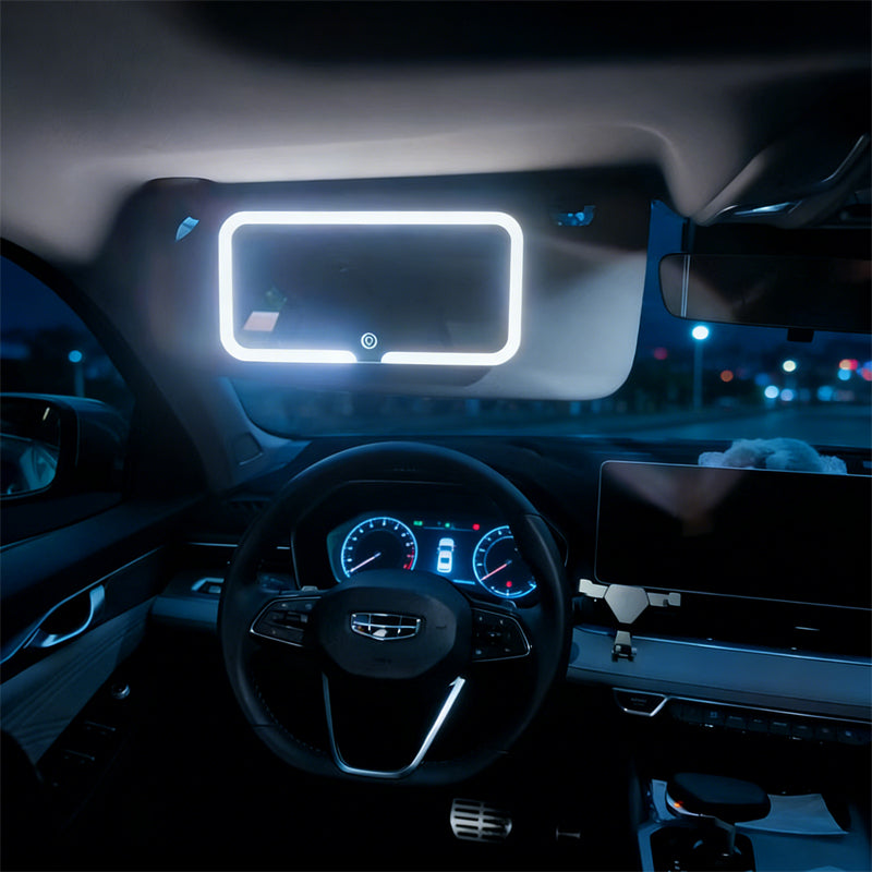 Rechargeable Car LED Makeup Mirror