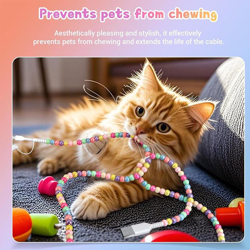 Pearl Beaded Data Cable