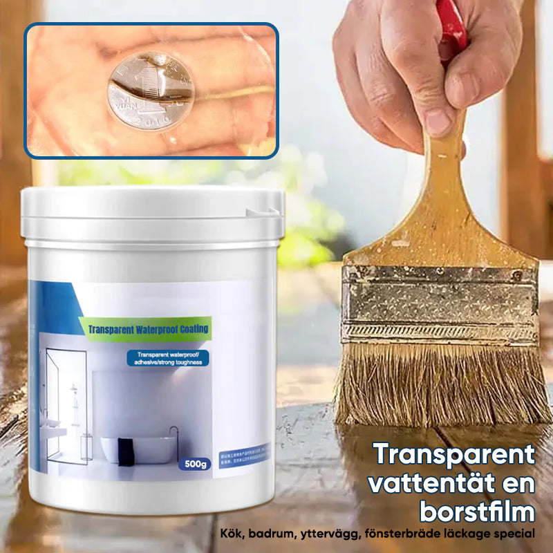 Transparent vattentät beläggning