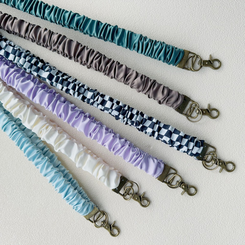 Adjustable Stretchy Scrunchie Lanyard for ID Badges & Keys