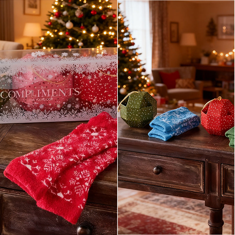 Set of 3 Cozy Holiday Gifting Socks
