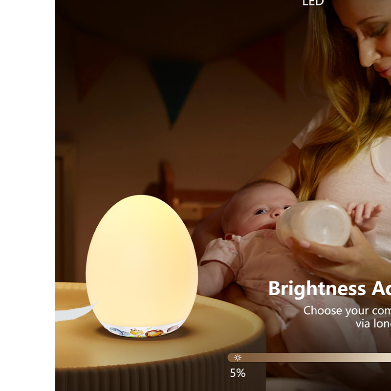 Portable Egg Night Light for Kids & Babies