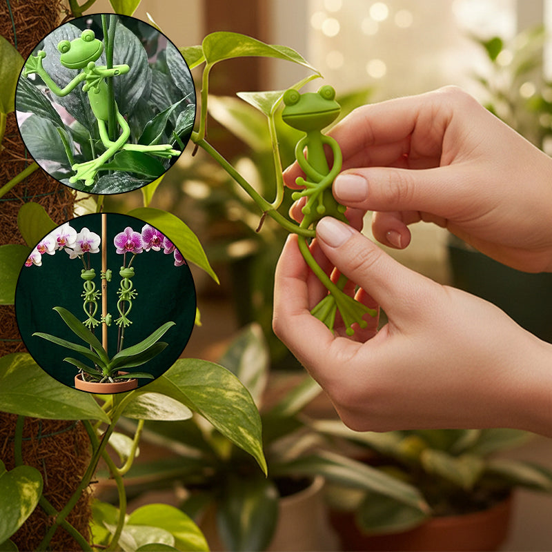 Multifunctional Bendable Frog Plant Ties & Organizers