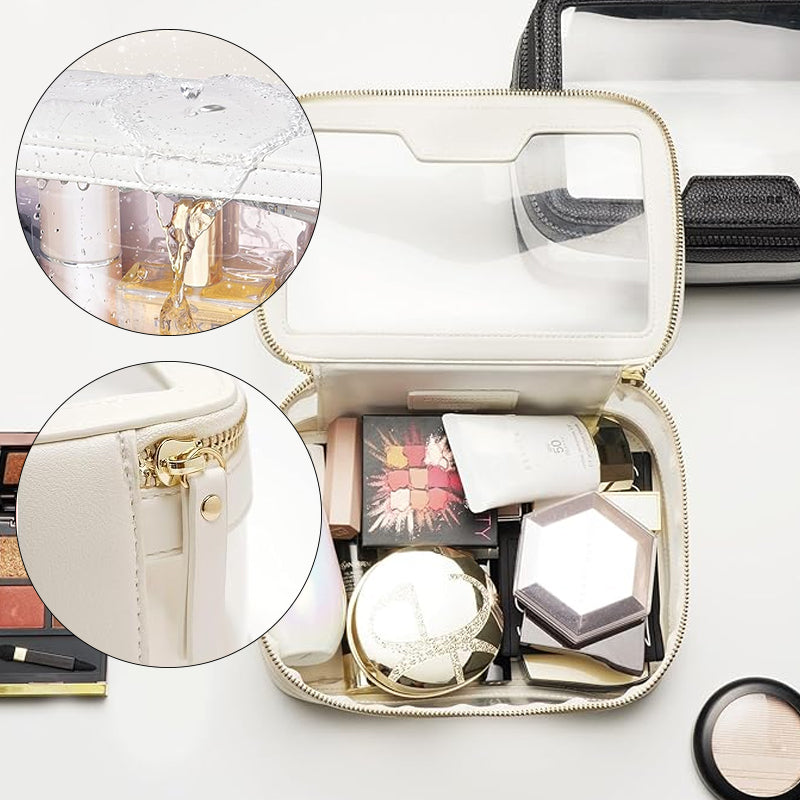 Clear Travel Makeup Bag – Waterproof TPU Cosmetic Organizer for Women