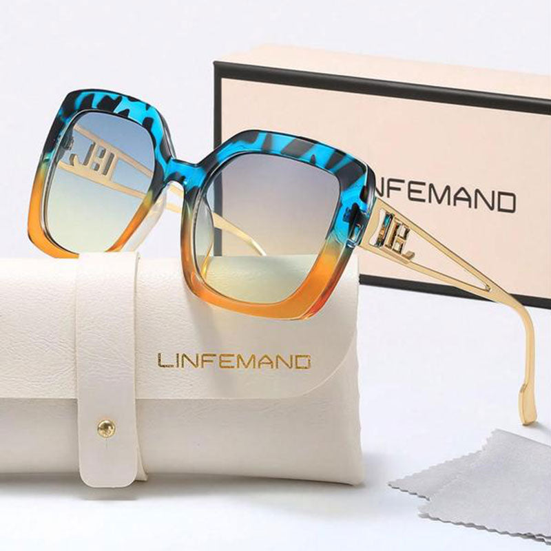 Unisex Vintage Trendy Large Frame Sunglasses