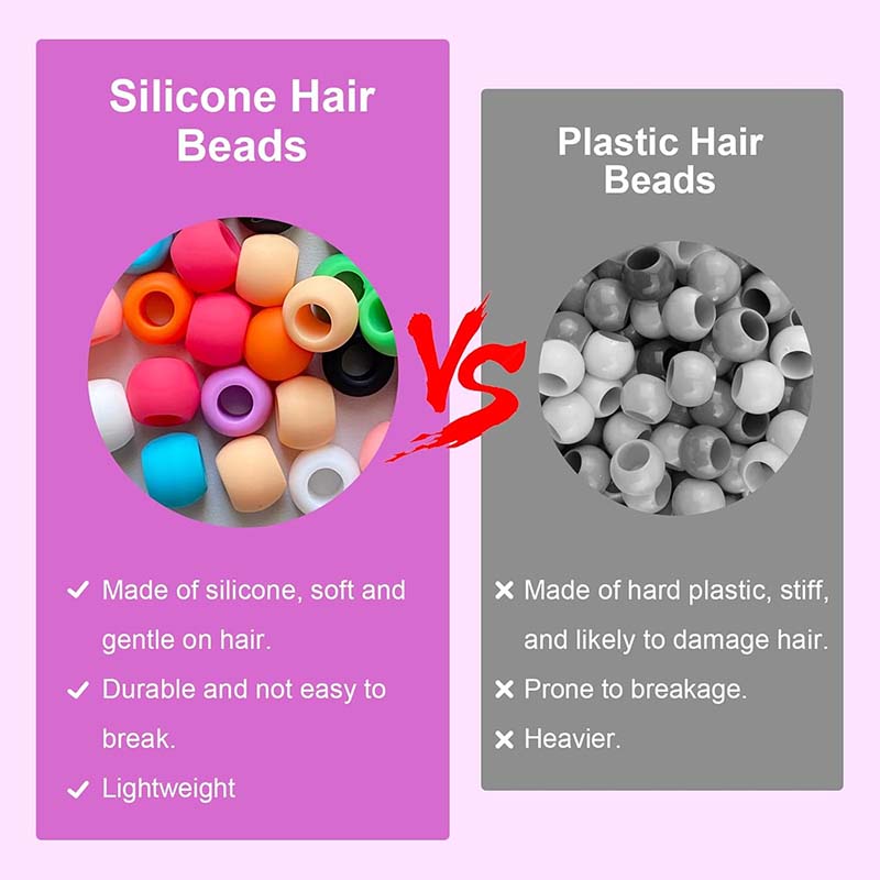 Silicone Hair Beads