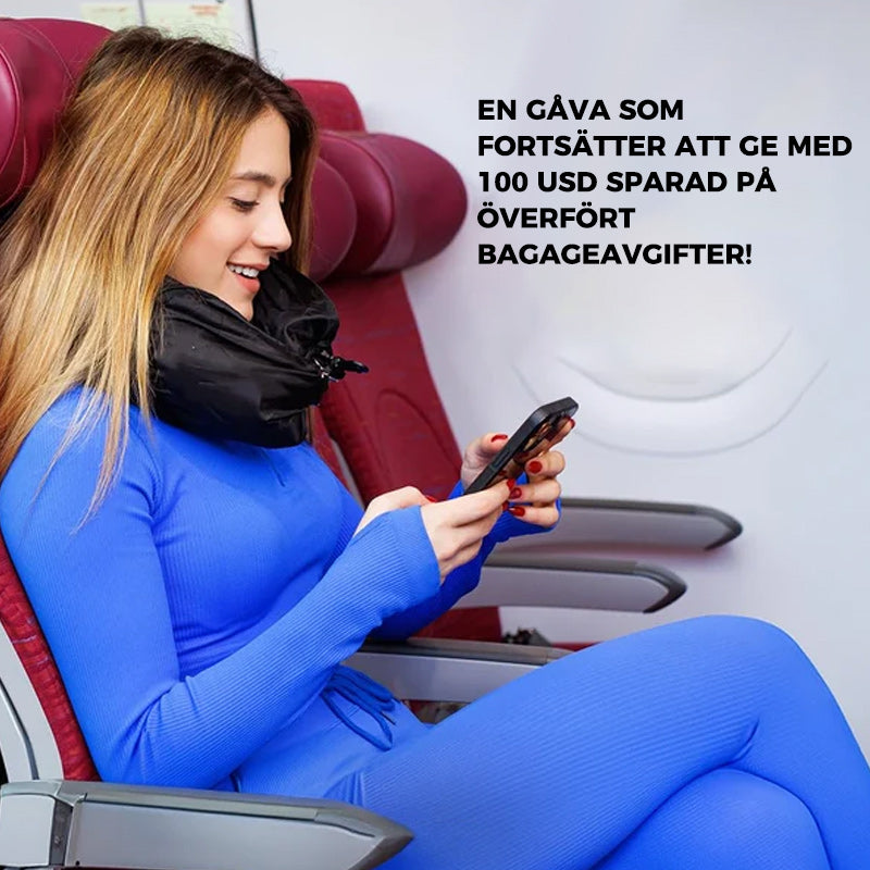 Uppstoppningsbara kläder resehals örngott
