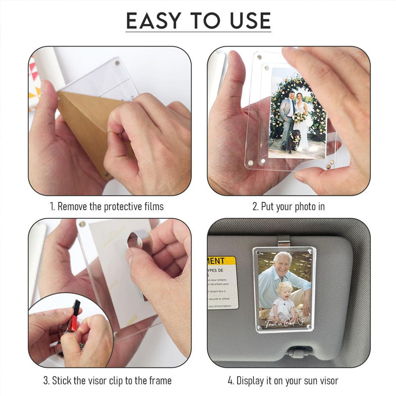 Car Sunshade Photo Frame Clip