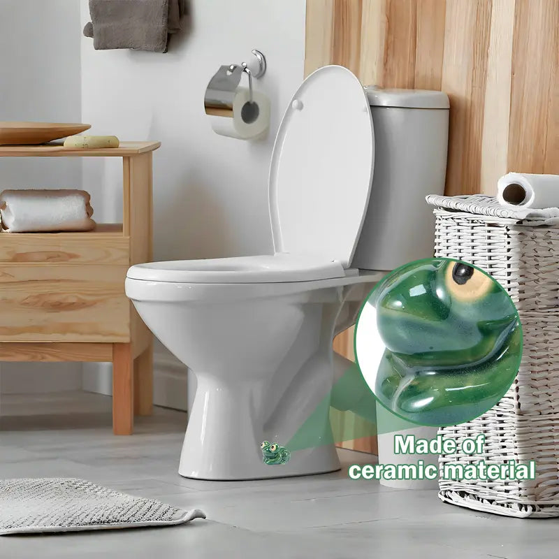 Cute Funny Frog Toilet Bolt Covers