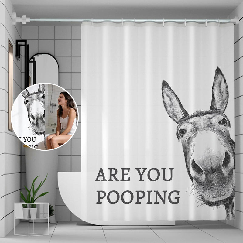 Funny Donkey Shower Curtain