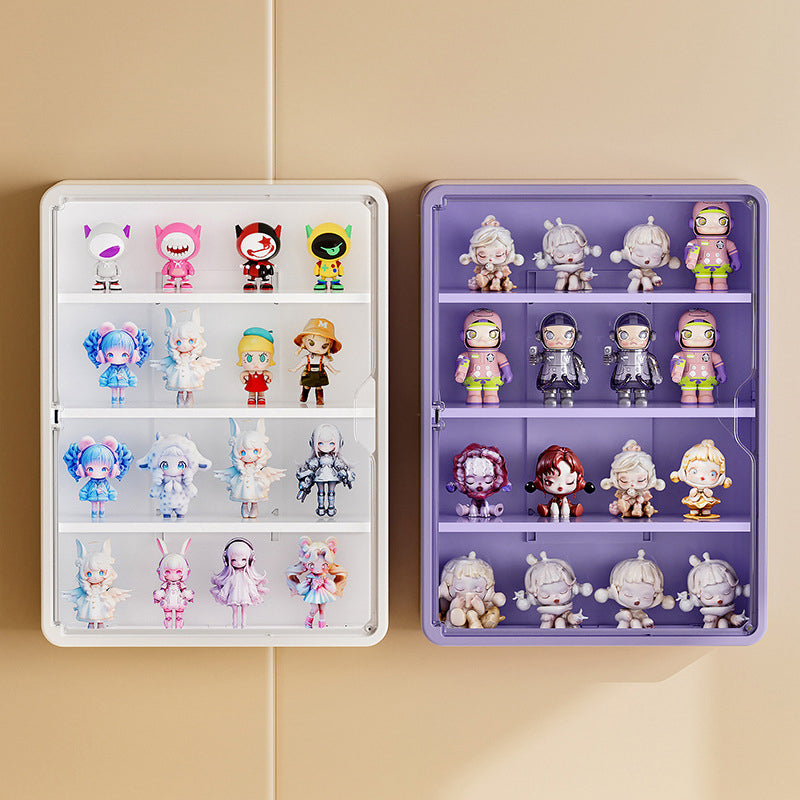 Wall-mounted blind box storage and display rack