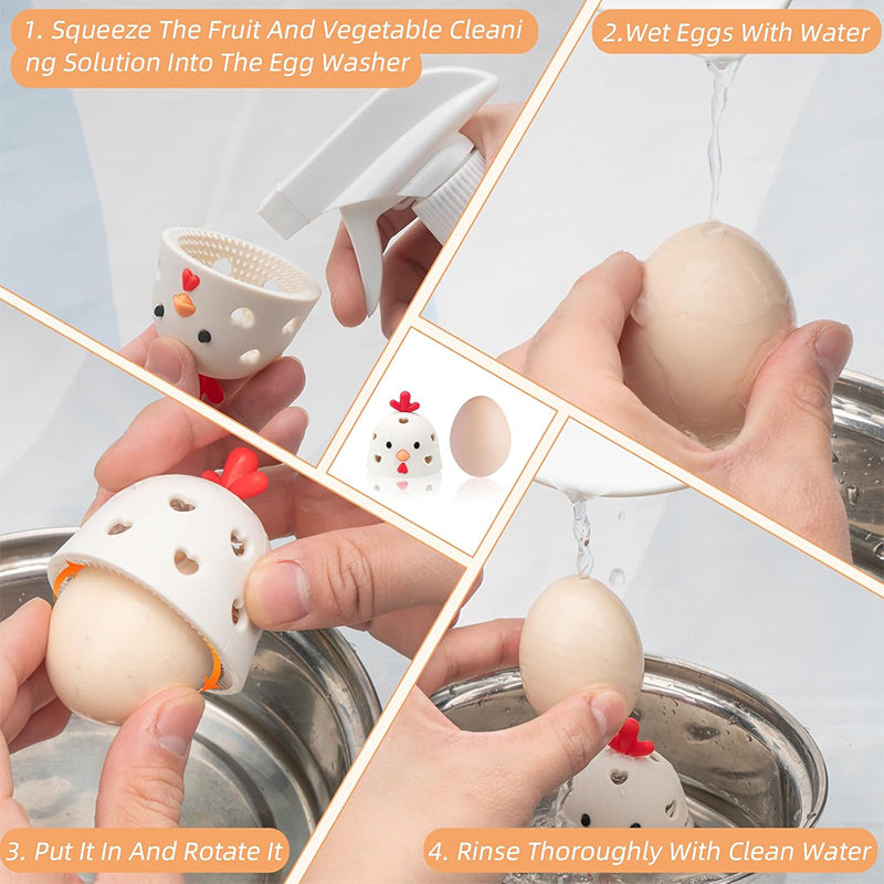 Silicone Egg Cleaner for Fresh Eggs