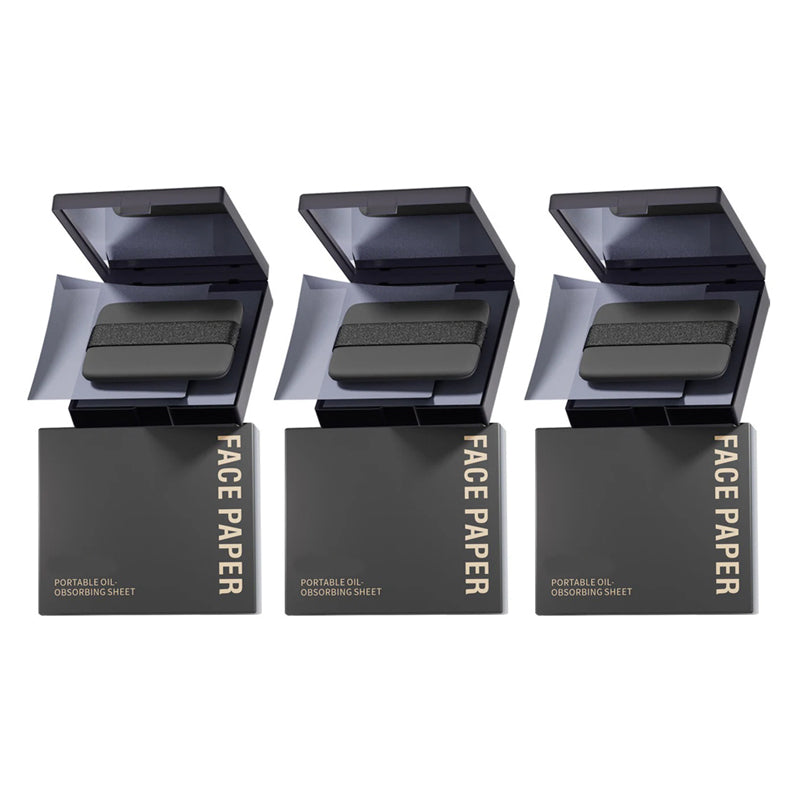 Oil Blotting Sheets for Face with Mirror & Puff