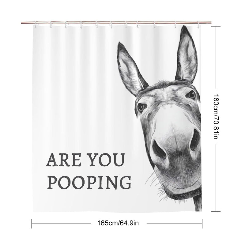 Funny Donkey Shower Curtain