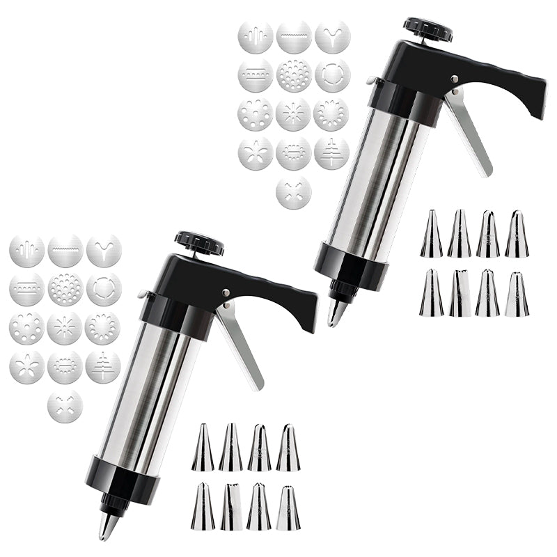 Stainless Steel Cookie Press & Biscuit Maker Set