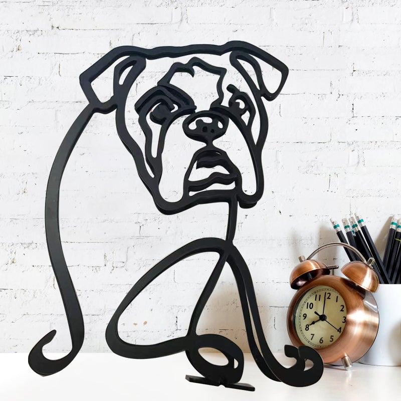 Hund minimalistisk konstskulptur