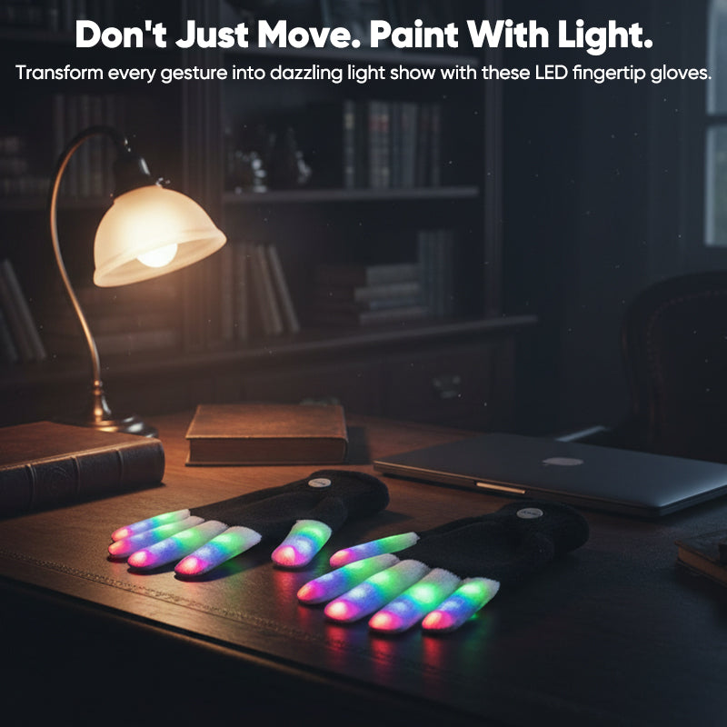 LED Fingertip Light Gloves