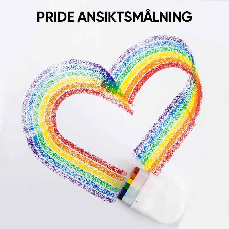 Regnbåge ansikte kroppsfärg