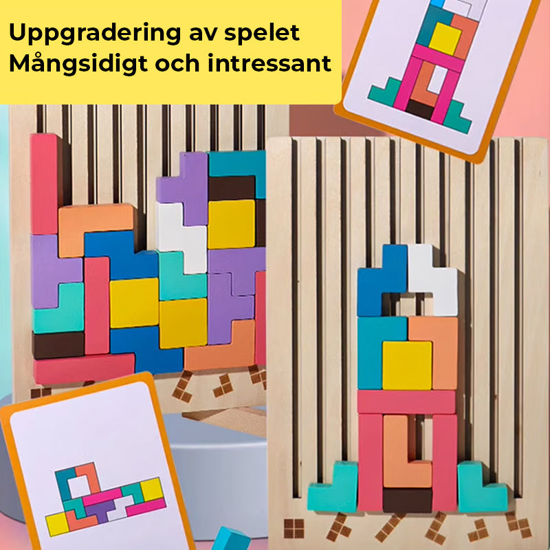 Stapelpusselset i trä