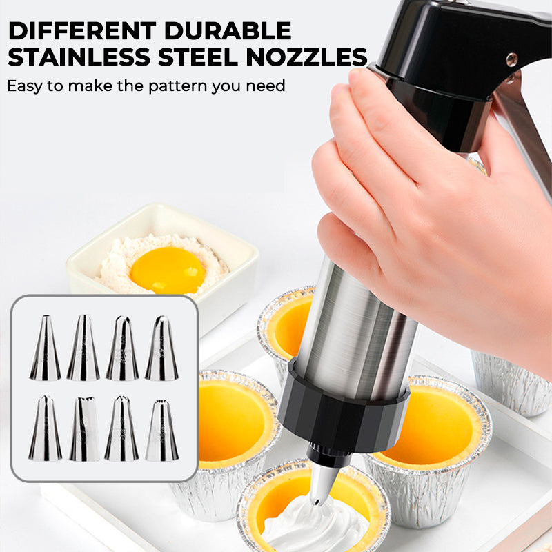 Stainless Steel Cookie Press & Biscuit Maker Set