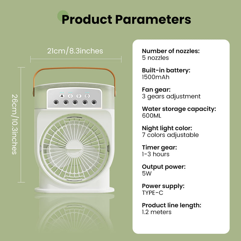 Portable Ice Cooling Fan