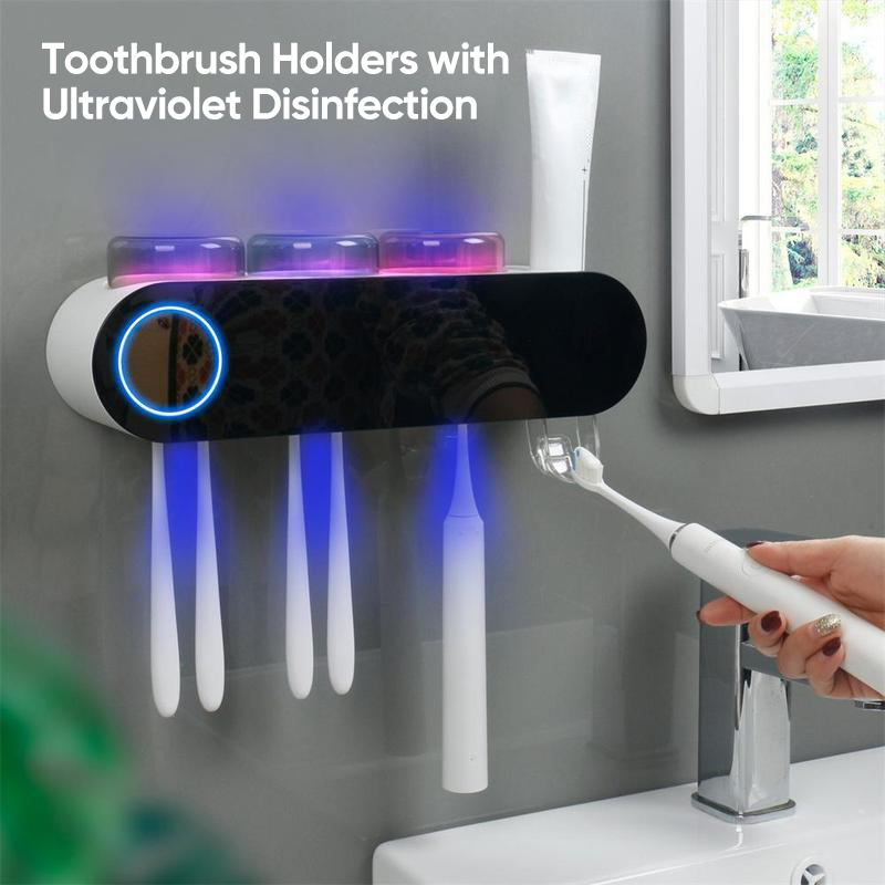 Toothbrush Holders with Ultraviolet Disinfection