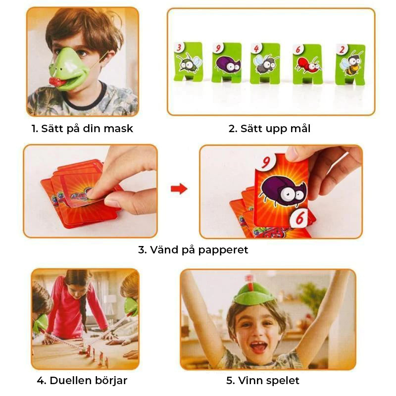 Kameleont som sticker ut tungan