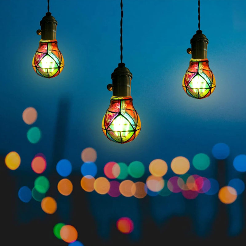 Stained Glass LED Light Bulbs