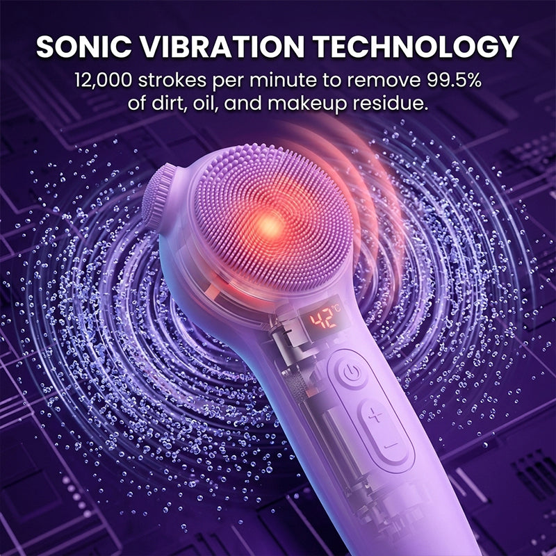 Heated Silicone Facial Cleansing Device